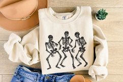 Dancing Skeletons PNG, Funny Skeleton Clipart, Gothic Product Image 4