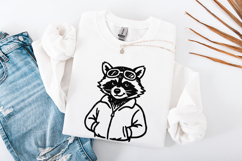 Cool Raccoon with Goggles PNG, Digital Download Animal Art, Product Image 3