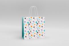4 Colorful Star Seamless Patterns, Rainbow Digital Paper PNG Product Image 4