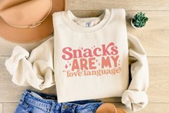 Snacks Are My Love Language SVG PNG, Funny Valentine Svg, Product Image 4