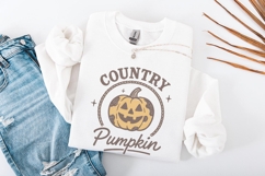 Country Pumpkin PNG, Retro Halloween PNG, Country Pumpkin Product Image 4