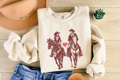 Retro Valentine Png, Vintage Cowboy Valentine Png, Howdy Product Image 4