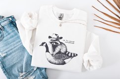 Up To Some Nonsense Raccoon PNG, Funny Animal png, Vintage Product Image 4
