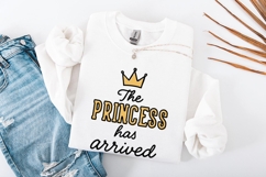 The Princess Has Arrived PNG, Baby Shower Shirt Design, Product Image 2