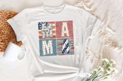 Retro Boho Mama PNG, 4th of July Sublimation Designs Product Image 4