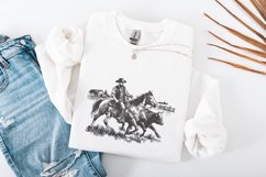 Cowboy Horse png, Vintage Wrangler PNG, Retro Cowboy Art, Product Image 4