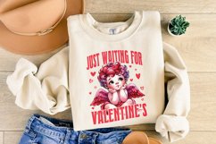 Just Waiting For Valentine&#039;s Png, Retro Valentine Png, Baby Product Image 4