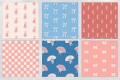 Blush Coquette Seamless Patterns - 16 JPEG Patterns Product Image 4