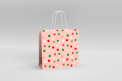 4 Pink Vintage Christmas Seamless Patterns, Digital Paper Product Image 4