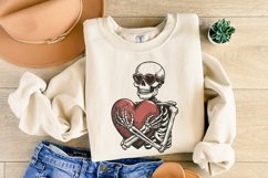 Skeleton Hugging a Heart PNG, Funny Valentines Day PNG, Product Image 4