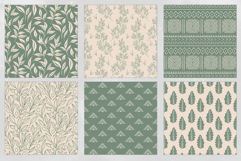 16 Sage &amp; Ivory Seamless Patterns Product Image 4