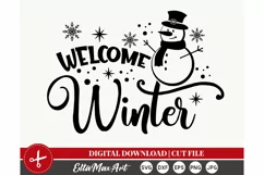 Welcome Winter, Christmas SVG, Winter SVG, Christmas shirt Product Image 3