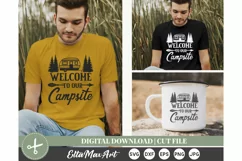 Welcome to our Campsite SVG, Camping SVG, Camper Svg, Happy Product Image 2