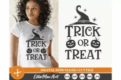 Trick or treat SVG, Halloween SVG, Pumpkin svg, Witch SVG, Product Image 1