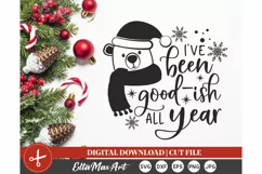 I’ve been good ish all year SVG, Christmas SVG, Santa svg, Product Image 5