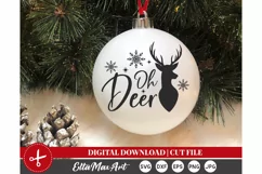 Oh Deer Svg, Christmas SVG, Winter SVG, Deer SVG, Holiday Product Image 3