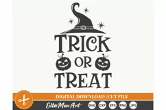 Trick or treat SVG, Halloween SVG, Pumpkin svg, Witch SVG, Product Image 2