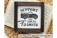 Support your local Farmers SVG, Farm SVG, Farmhouse Svg, PNG Product Image 1