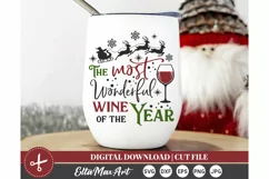 The most wonderful wine of the year Christmas shirt svg, Product Image 2