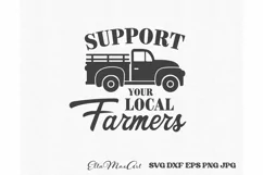 Support your local Farmers SVG, Farm SVG, Farmhouse Svg, PNG Product Image 2