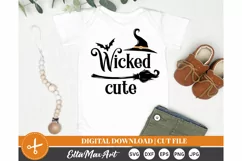 Wicked cute SVG, Halloween SVG, Witch SVG, Pumpkin svg, PNG Product Image 3