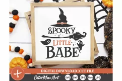 Spooky Little Babe SVG, Halloween SVG, Pumpkin svg, Witch Product Image 3