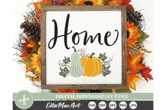 Home SVG, Thanksgiving svg, Fall SVG, Pumpkin SVG, Autumn Product Image 3