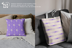 16 Ivory &amp; Lilac Seamless Patterns Product Image 5