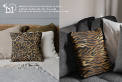 16 Black &amp; Gold Luxury Safari Seamless Patterns Product Image 5