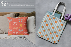 Tangerine Floral Seamless Pattern Set Product Image 5