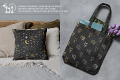 16 Black &amp; Gold Scorpio Zodiac Seamless Patterns Product Image 5