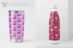 Cherry Lilac Seamless Pattern Set Product Image 6