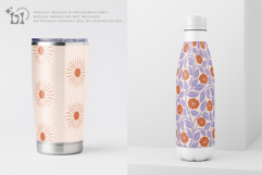 Terracotta Lilac Seamless Pattern Set Product Image 6