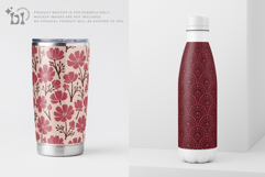 Garnet Floral Seamless Pattern Set Product Image 6