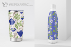Indigo Matcha Seamless Pattern Set Product Image 6