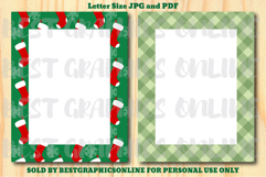 28 Christmas Border Letter Size Printable Papers JPG PDF Product Image 6