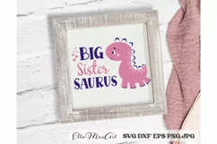 Big sister Saurus SVG, Dinosaur svg, Big sister Svg Product Image 2