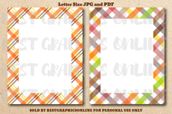 28 Fall Leaves Border Letter Size Printable Papers JPG PDF Product Image 6