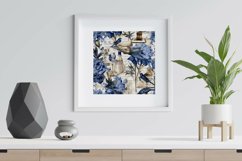 Blue Ephemera Digital Papers - Seamless Patterns Product Image 4