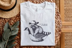 Up To Some Nonsense Raccoon PNG, Funny Animal png, Vintage Product Image 5