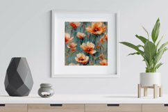 Aged Oil Paint Flowers Digital Papers - Seamless Patterns Product Image 4