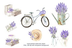 Watercolor Lavender Set, Wedding Frame Product Image 12