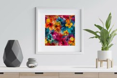 Alcohol Ink Flowers Digital Papers - Seamless Patterns Product Image 4