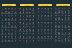 3400 Outline Icons Product Image 3