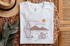 Cactus PNG Desert PNG Mountain PNG, Boho Desert Landscape, Product Image 2