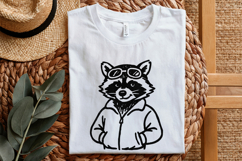 Cool Raccoon with Goggles PNG, Digital Download Animal Art, Product Image 4
