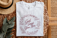 God Says You Are PNG, Unique Special Lovely Strong Chosen Product Image 3