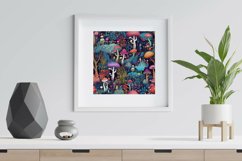 Whimsical Mushrooms Digital Papers - Seamless Patterns Product Image 4