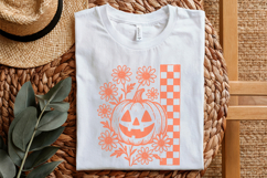 Pumpkin Floral PNG, Vintage Halloween PNG Digital Download, Product Image 5