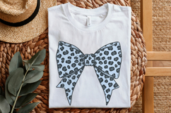 Leopard Print Bow PNG, Cheetah Pattern Hair Clipart, Product Image 2